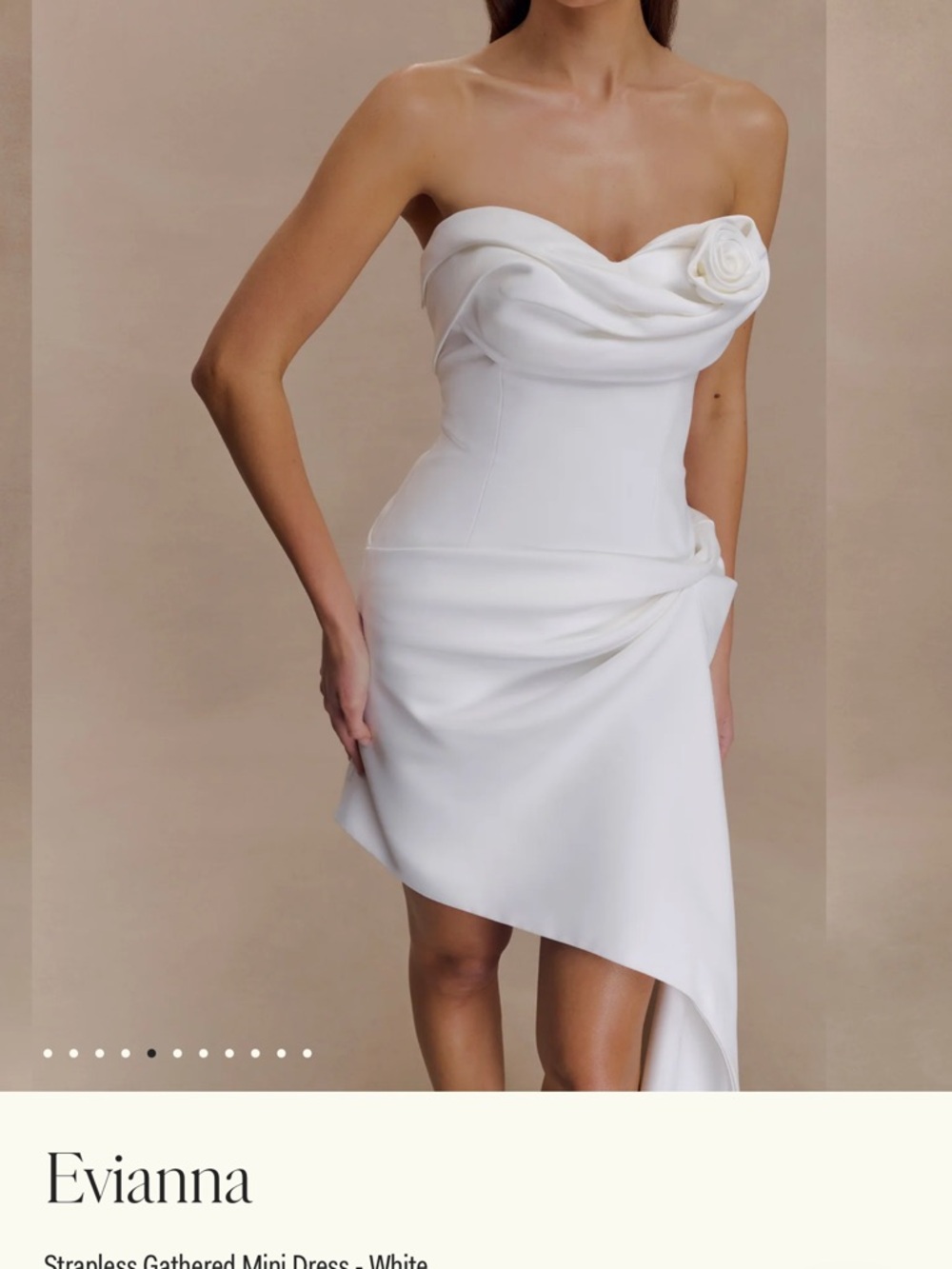 Meshki Evianna White Mini Dress - Picture 5 of 16